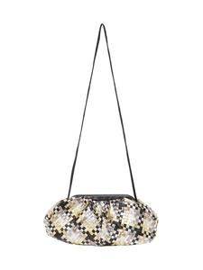 Клатч faina, цвет white black yellow