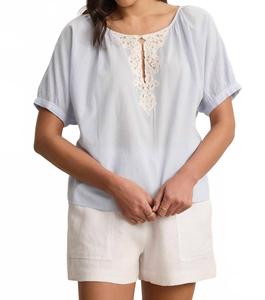 Топ Penelope в синем Velvet by Graham & Spencer