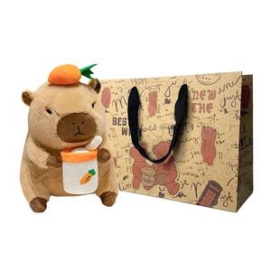 Милый и очаровательный креативный плюшевый капибара с фруктовым молочным чаем плюшевая игрушка кукла 30см/40см высота Howard