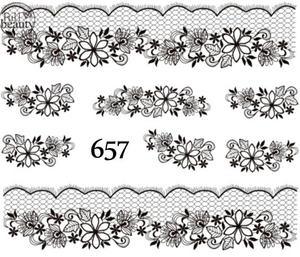 Водные наклейки для ногтей - №657, Raisin