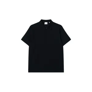 Поло Hartford Check с планкой Burberry, черный