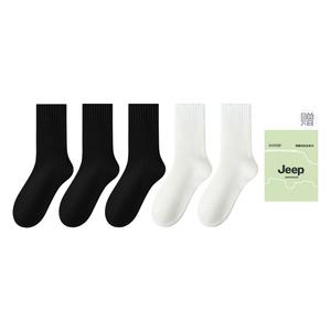 Носки Mid-Calf мужские, набор из 5 пар Jeep, 5 pack (3 черный+2 экрю)