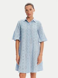 Свободный крой платья-рубашки IC25-006 Iconique, синий