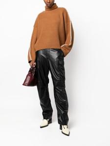 rag & bone брюки карго Sands из искусственной кожи, черный