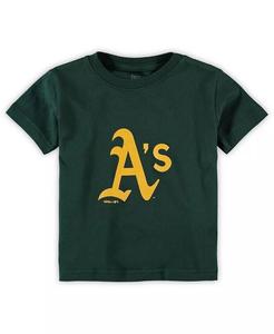 Зеленая футболка с логотипом основной команды Oakland Athletics Infant Green Outerstuff, зеленый