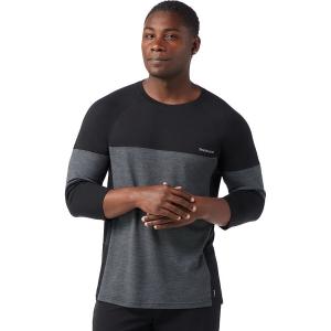 Футболка Smartwool Mountain Bike 3/4-Sleeve Smartwool, Black/Charcoal Heather