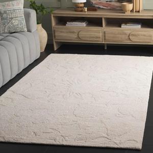 Ковер SAFAVIEH, 153 x 244 см, - коллекция Blossom - цвет ivory, ручная работа из шерсти, цветочный дизайн, идеально для гостиной, спальни, столовой (BLM404A)