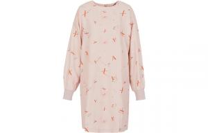 Женское платье с длинными рукавами AE FW22 розовое ARMANI EXCHANGE, розовый