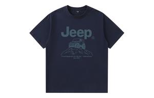 Футболка Unisex Crew Neck Moderate Straight Fit Jeep, темно-синий