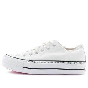 Кроссовки chuck taylor all star lift low top white sneakers Converse, белый