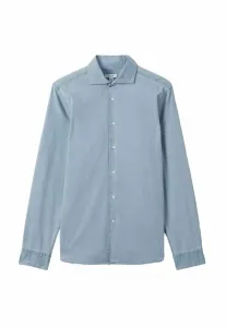 Рубашка прямого кроя с эффектом потертости Reiss, Blue