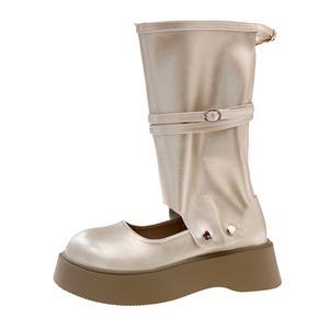 Boldi Kuki Ботильоны женские, шампанское/белое/серебристое