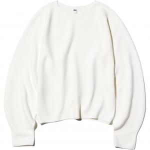 UNIQLO Трикотажный свитер Women's Ivory с круглым вырезом