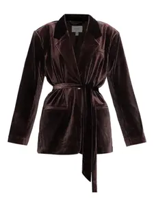 Бархатный пиджак Gzvitta Gestuz, коричневый