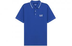 EMPORIO ARMANI Футболка-поло EA7 SS21 мужская porcelain blue