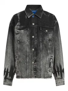 Куртка из вареного денима Karl Lagerfeld Jeans, серый