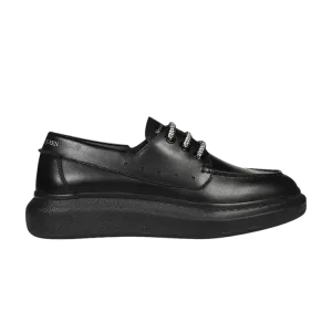Кроссовки Alexander McQueen Alexander McQueen Oversized Boat Sneaker 'Black', черный