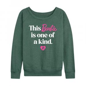 Женский уникальный легкий свитшот из френч терри Barbie, цвет Heather Green