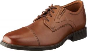 Мужские туфли Оксфорд Clarks Whiddon Plain, темно-коричневый