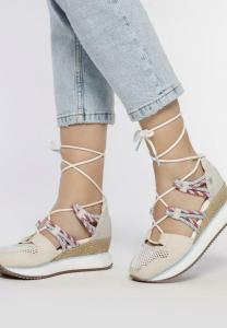 Туфли на шнуровке IONA Gioseppo, крем