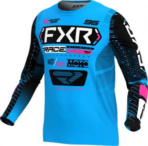 Мотокроссовая майка FXR podium 2025, Blue/Pink
