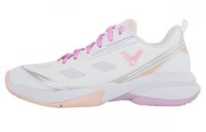 Бадминтонные туфли женские низкие розовый Victor, цвет 610FIII/A Pearl White