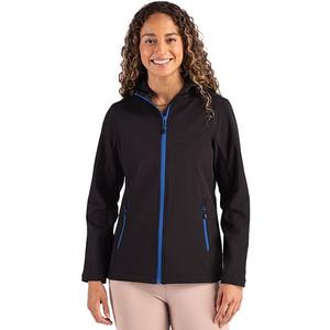 Куртка с капюшоном Tempo recycled stretch softshell Clique, Black Royal Blue