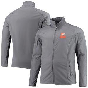 Мужская куртка Dunbrooke Grey Cleveland Browns Big & Tall Sonoma Softshell с молнией во всю длину