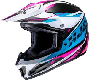 Шлем кроссовый HJC CL-XY 2 Drift MC-21SF, белый / черный / фуксия