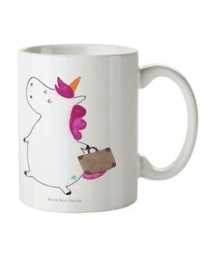 Детская кружка чемодан единорог без слов в белом цвете Mr. & Mrs. Panda