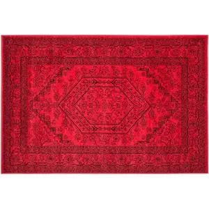 Ковер Adirondack с цветочным узором в голубой рамке Safavieh, мультиколор, 77x366 см