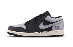 Jordan Air 1 Black Gray Two Tone амортизация, износостойкие низкие винтажные баскетбольные кроссовки unisex gray