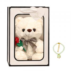 Футболка с розой плюшевый мишка, игрушка медведь плюшевая кукла куклы плюшевая кукла высота 20см/25см Barbne