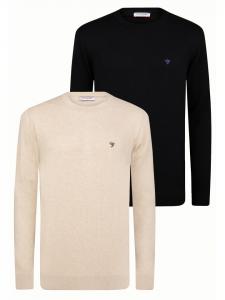 Свитер бежево-черного цвета Felix Hardy