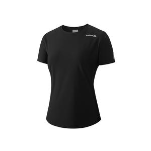 Футболка женская черная однотонная HEAD