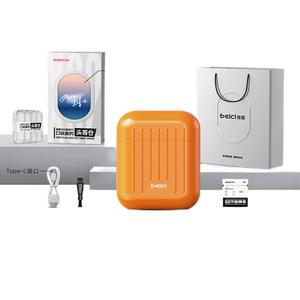 Xs2 поворотная бритва из нержавеющей стали с двойным лезвием для мытья по всему телу, компактная и портативная Beici, оранжевый