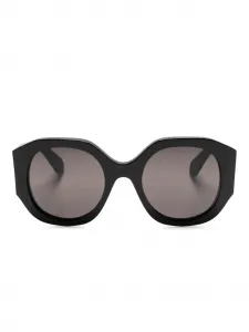 Массивные солнцезащитные очки в круглой оправе Chloé Eyewear, черный