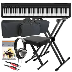 Портативное цифровое пианино Kawai ES120 - черный, комплект STAGE ESSENTIALS