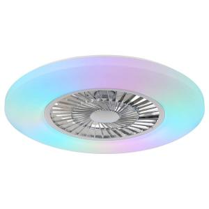 Светодиодный потолочный светильник Globo Lighting Alva, акриловое стекло - 2 пламени - белый / серебристый