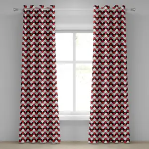 Геометрическая штора на люверсах ABAKUHAUS, изогнутые линии с двухцветными овальными фигурами, абстрактный узор, декоративная двухпанельная штора на окно, 280 см x 175 см, ярко-серо-белый цвет Abakuhaus