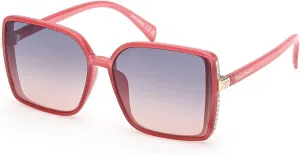 Женские солнцезащитные очки Harley-Davidson с блестками, большого размера, бордовые, Red