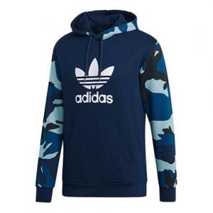 Толстовка adidas originals Camo Camouflage Printing Splicing Blue, синий