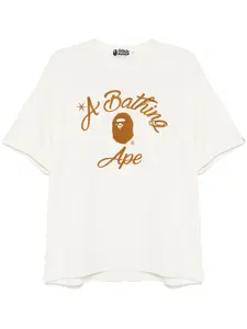Футболка с декоративной строчкой A BATHING APE, нейтральный