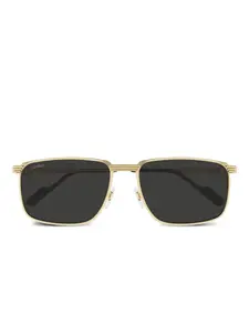 Квадратные солнцезащитные очки Cartier Eyewear, золотой