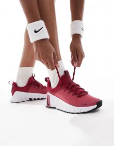 Кроссовки Nike Training Free Metcon 6 бордового цвета