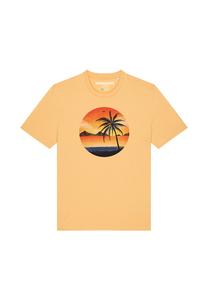 Футболка с принтом SUNSET ON PALM watapparel, желтый