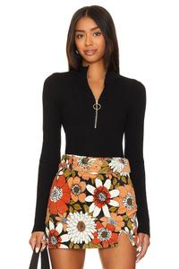 Свитер Show Me Your Mumu Charlie Zip, цвет Black Rib Knit