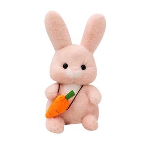 Милые забавные плюшевые игрушки в виде кролика-морковки, высота 30см/40см MERCONSER, розовый