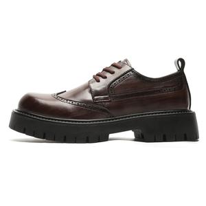 Romon Мужские повседневные туфли мужские низкие черно-коричневые коричневые, цвет Brown