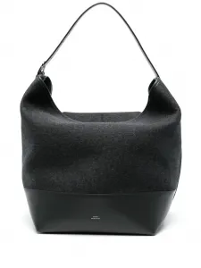 Сумка-тоут с поясом TOTEME, серый